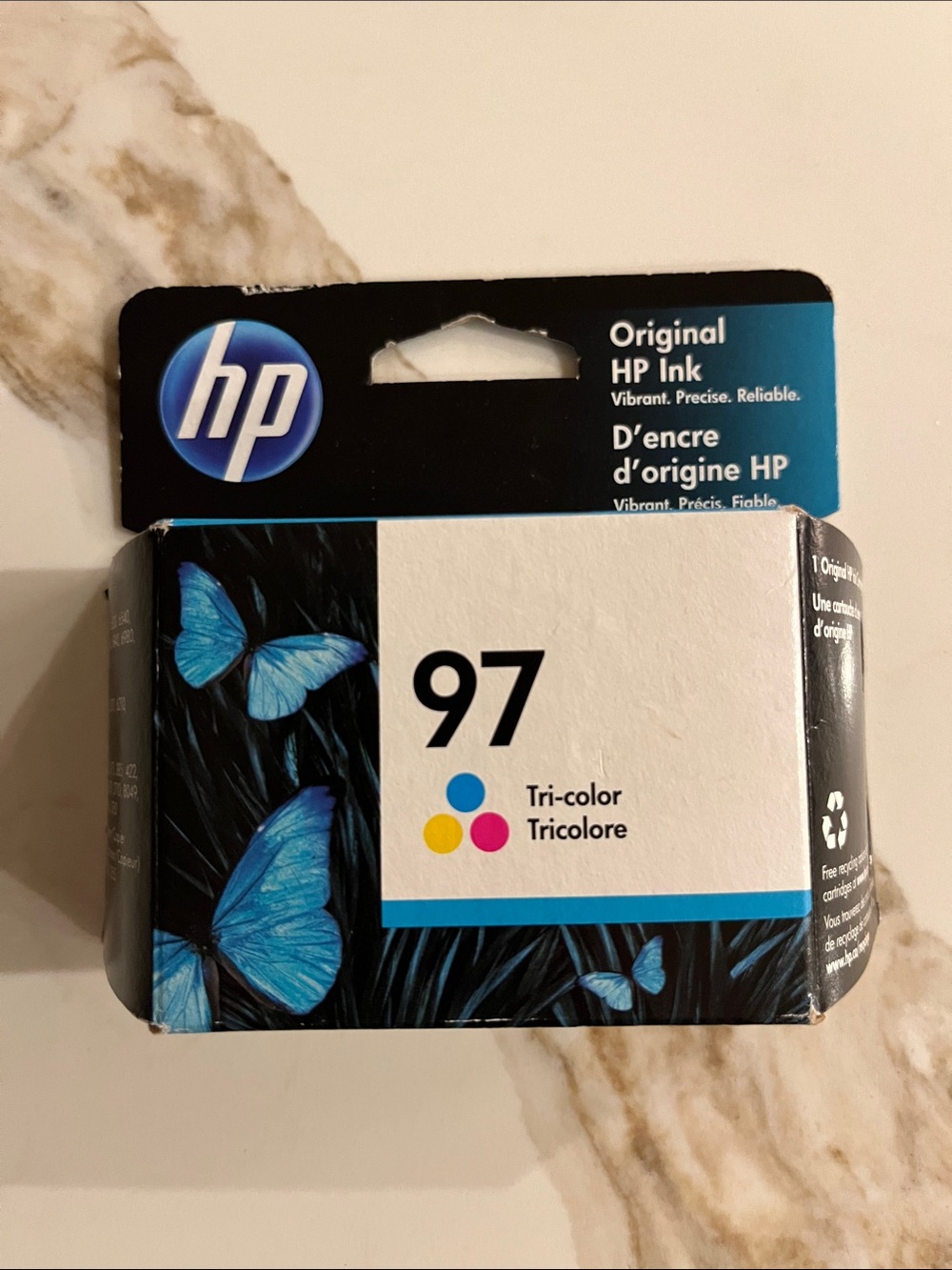 HP Ink 97 Tricolour for HP Desk jet, Office jet or Photos smart printers